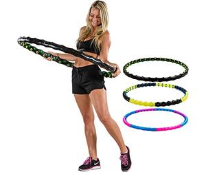 MOVIT Hula Hoop - da Adulti e Bambini, Massaggiante, Magnete Dimagrante, Regolabile, 0,9/1,3/1,7kg, Colore a Scelta - Cerchio per Ginnastica, Fitness, Hoola Hoop, Perdita di Peso