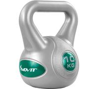 MOVIT Kettlebell - Peso a Scelta: 2kg, 3kg, 4kg, 6kg, 8kg, 10kg,12kg,16kg, 20 kg, Rivestimento in Plastica - Peso Campana Bollitore con Maniglia, Sfera, Palestra, Fitness, Manubri, Allenamento