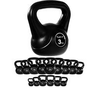 MOVIT Kettlebell - Peso a Scelta da 1 kg a 20 kg, Rivestimento in Plastica, Anti Sfregamento, Ergonomico - Campana Bollitore Palestra, Fitness, Manubri con Maniglia, Ginnastica, Allenamento