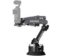 Movmax Braccio della lama per DJI Pocket 4/3/Xtra Muse/Insta360/Gopro Hero, supporto elettronico a ventosa per fotocamera con vite da 1/4, tasca 3 accessori supporto per auto con monitoraggio della