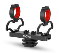 Movo SM6 Ultraflex Premium Shockmount for Shotgun Microphones - Compatible with Rode NTG Series, Sennheiser MKE600, Audio-Technica AT875R, and More