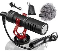 Movo VXR10 - Microfono universale a fucile per fotocamera, microfono per fotocamera DSLR, iPhone e smartphone Android, compatibile con fotocamere Canon EOS, Nikon e Sony, con supporto antiurto,