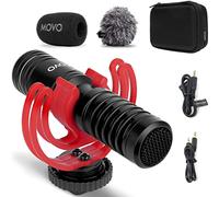 Movo VXR10-PRO Movo VXR10-PRO Microfono Video Esterno per Fotocamera con Attacco Shock Rycote Lyre - Microfono Shotgun compatto e accessori compatibili con smartphone e fotocamere DSLR