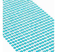 MOVOJA Pietre glitterate blu chiaro, autoadesive, 880 pezzi, 4 mm, per fai da te, con brillantini da incollare, per il viso dei bambini, per il fai da te