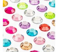 MOVOJA Pietre glitterate colorate autoadesive - 880 pezzi da 4 mm | strass per fai da te adesivi per il viso dei bambini I glizer pietre per decorazioni fai da te