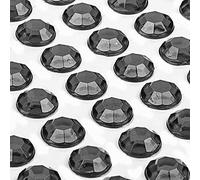 MOVOJA Pietre glitterate nere autoadesive, 1200 pezzi, 3 mm, autoadesive, per bambini, per il fai da te, con brillantini