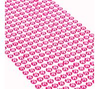 MOVOJA Pietre glitterate rosa autoadesive - 504 pezzi 6 mm | Pietre glitterate autoadesive fai da te per bambini, adesivi per fai da te, pietre per fai da te, set di adesivi glitterati