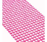 MOVOJA Pietre glitterate rosa autoadesive - 640 pezzi 5 mm | strass autoadesivi per il fai da te per bambini, pietre adesive per il viso dei bambini