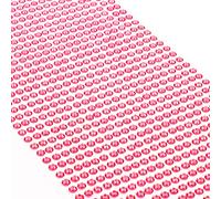 MOVOJA Pietre glitterate rosa brillante, autoadesive, 880 pezzi, 4 mm, per fai da te, con brillantini da incollare, per il viso e i bambini, con brillantini