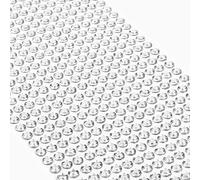 Movoja Strass argentati - pietre rotonde 624 pezzi 5 mm autoadesive per decorare e fai da te, pietre decorative da incollare, pietre per fai da te, colore argento