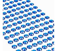 Movoja Strass blu scuro, 220 pezzi, 8 mm, autoadesivi per decorare e fai da te, pietre da incollare, pietre decorative per bricolage, blu scuro, blu