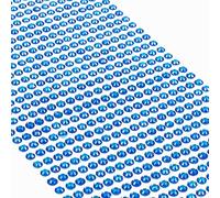 Movoja Strass blu scuro - pietre rotonde 880 pezzi 4 mm autoadesive per decorare e fai da te, pietre decorative da incollare, colore blu scuro