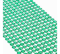 Movoja Strass di colore verde scuro, 504 pezzi, 6 mm, autoadesivi per decorare e fai da te, pietre da incollare, pietre decorative, colore verde scuro