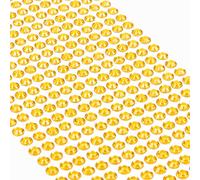 Movoja Strass gialli - pietre rotonde 504 pezzi 6 mm autoadesive per decorare e fai da te, pietre da incollare, pietre decorative per bricolage, colore giallo oro