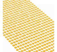 Movoja Strass gialli - Strass rotondi 880 pezzi 4 mm autoadesivi per decorazione e bricolage | pietre decorative da incollare | pietre decorative gialle oro