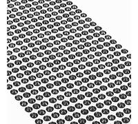 Movoja Strass neri - pietre rotonde 147 pezzi 10 mm autoadesive per decorare e fai da te, pietre decorative da incollare, colore nero