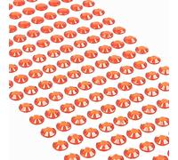 Movoja Strass Rossi - Pietre Rotonde con Glitter 220 Pezzi 8 mm Autoadesive per Decorare e Fai da Te, Pietre Decorative per Fai da Te, Colore Rosso