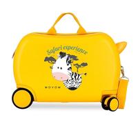 Movom Adventures Valigia per bambini, giallo, 45 x 31 x 20 cm, rigida, 1,8 kg, chiusura a combinazione laterale, ABS, 1,8 kg, 27,9 l, bagaglio a mano, giallo, Taglia unica, Valigia per bambini