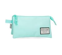 MOVOM Always on The Move - Astuccio triplo, colore: Blu, Nero, Tripla pochette