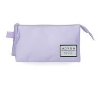Movom Always on The Move - Astuccio triplo in poliestere, 22 x 12 x 5 cm, colore: Viola
