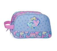 Movom Best Wishes Beauty case a due scomparti adattabile lilla 26 x 16 x 10 cm Poliestere