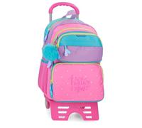 MOVOM Block Zaino Scolastico Doppio Scomparto Rosa 32x45x19 cm Poliestere 27,36L