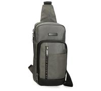Movom Buster Tracolla incrociata Grigio 16x31x5,5 cm Poliestere con dettagli in pelle sintetica by Joumma Bags, grigio, Tracolla incrociata