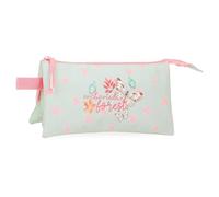MOVOM Enchanted Forest Astuccio Triplo Verde 22x12x5 cm Poliestere, Verde, 22x12x5 cms, Astuccio triplo