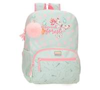 MOVOM Enchanted Forest Zaino Scuola Verde 31 x 42 x 13 cm Poliestere 16,93 L, Verde, 31x42x13 cms, Zaino scuola