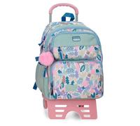 MOVOM Forest Zaino Scolastico Doppio Scomparto Verde 32x45x19 cm Poliestere 27,36L
