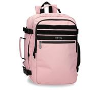 MOVOM Foster Zaino da Cabina per Portatile 15,6, 27 x 40 x 17 cm Poliestere con dettagli in ecopelle ideale come bagaglio a mano. Spalline larghe, ergonomiche. Joumma Bags, CARNE, Taglia unica, Zaino
