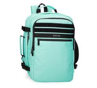 MOVOM Foster Zaino da Cabina per Portatile 15,6, 27 x 40 x 17 cm Poliestere con dettagli in ecopelle ideale come bagaglio a mano. Spalline larghe, ergonomiche. Joumma Bags, turchese, Taglia unica