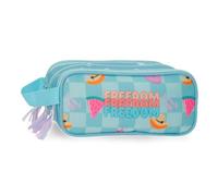 MOVOM Freedom Astuccio Triplo Blu 22x10x9 cm Poliestere
