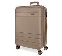 MOVOM Galaxy Cabin - Set di valigie, in ABS, un materiale resistente e leggero, serratura laterale a combinazione sulla valigia per viaggiare in sicurezza, Champagne, 48 x 68 x 27 cm, Valigia media