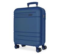 MOVOM Galaxy Valigia da cabina Grigio 40x55x20 cm Rigida ABS Chiusura a combinazione laterale 37L 3,08 kg 4 ruote doppie Bagagli a mano, blu, 55.0 x 40.0 x 20.0 centimeters, Valigia