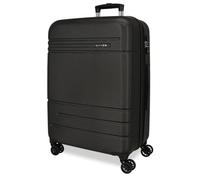 MOVOM Galaxy Valigia grande nera 53 x 78 x 31 cm rigida ABS Chiusura a combinazione laterale 110 L 4,92 kg 4 ruote doppie, Nero, Valigia grande