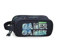 Movom Game Over Astuccio Triplo Nero 22x10x9 cm Poliestere