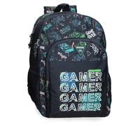 Movom Game Over Zaino scuola adattabile a carrello nero 33 x 44 x 17 cm Poliestere