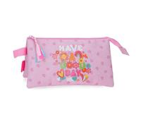 Movom Good Day Astuccio Triple Malva 22x12x5 cm Poliestere