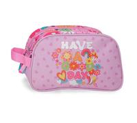 Movom Good Day Beauty case due scomparti adattabile Malva 26x16x10 cm Poliestere