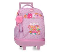 Movom Good Day Zaino Compact Rimovibile 2 Ruote Malva 32x45x21 cm Poliestere 30,2L