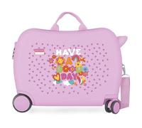 Movom Good Day Viola Valigia per Bambini 50x38x20 cm Rigido ABS Lucchetto a Combinazione Laterale 34L 2.1kg 4 Ruote