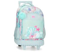 Movom I Love Sea Life Zaino Compact 2 Ruote Blu 32x43x21 cm Poliestere 28,9L