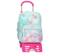 MOVOM I Love Sea Life - Zaino scolastico con carrello, 30 x 38 x 12 cm, in poliestere, 13,68 l