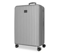 Joumma Movom Timber Valigia media argento 48x68x27 cm Rigida ABS Lucchetto combinazione Integrato 72L 3,8kg 4 ruote doppie