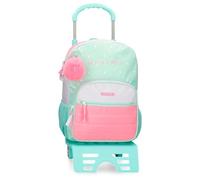 Movom La Vita è Bella Zaino Scuola con Carrello Verde 30x38x12 cm Poliestere 13,68L, Verde, Zaino scuola con carrello