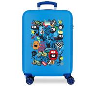 Movom Monsters Blu valigia da cabina 38x55x20 cm Rigido 2 kg ABS side combination lock 2 kg 34L Bagaglio a Mano