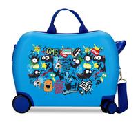 Movom Monsters Valigia per bambini blu 50 x 38 x 20 cm Rigido ABS Chiusura a combinazione laterale 34 L 2,1 kg Bagaglio a mano