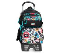 MOVOM Monsters Zaino Scolastico Doppio Scomparto Nero 32x45x19 cm Poliestere 27,36L