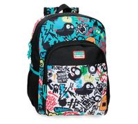 MOVOM Monsters Zaino Scolastico Nero 30x40x13 cm Poliestere 15,6L